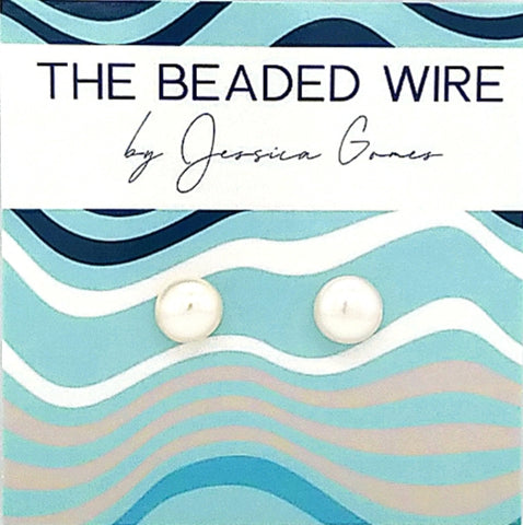 #PE1- Freshwater Pearl Studs- Classic