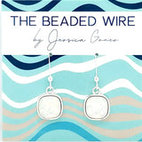 #CD17- Eclipse Drop-White Opal Silver