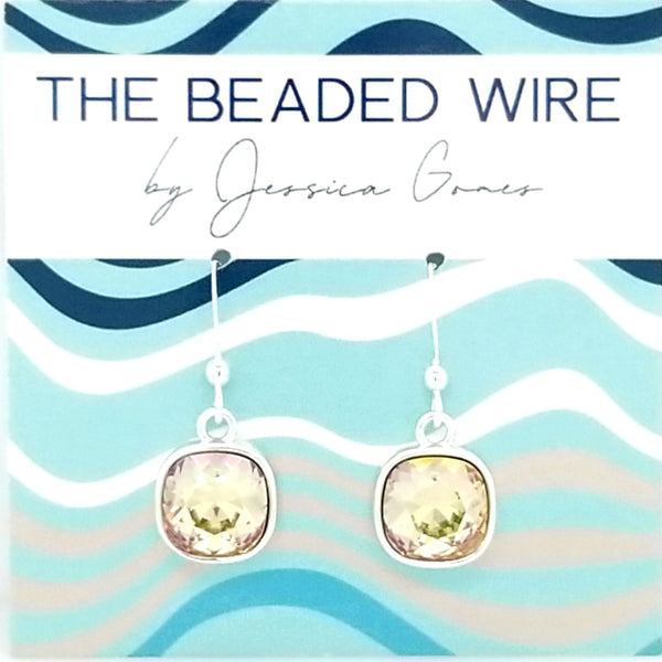 #CD49- Eclipse Drop-Luminous Green Silver