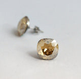 #CS14- Golden Shadow Crystal Studs