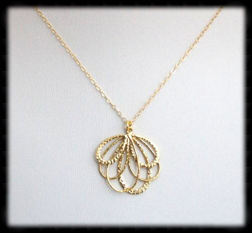 #MM1N- Bow Chain Necklace- Gold