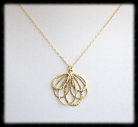 #MM1N- Bow Chain Necklace- Gold