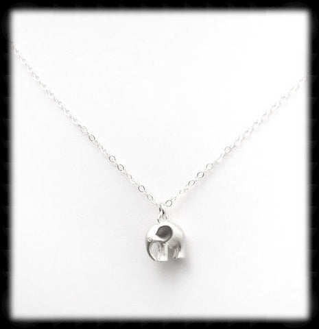 #MM9986N- Elephant Necklace- Silver