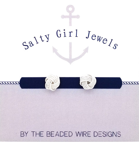 #SG055- Textured Sailors Knot- Silver