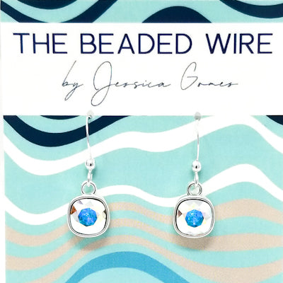 #MCD8- Mini Cushion Drop- Ab Silver