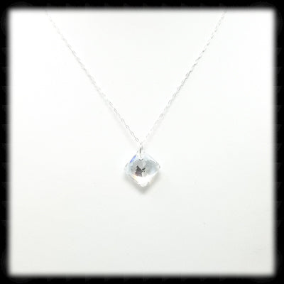 #PC11N- Princess Cut Necklace- Crystal Shimmer