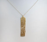 #MM2N- Textured Bar Chain- Gold