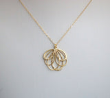 #MM1N- Bow Chain Necklace- Gold