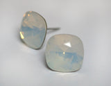 #CS26- White Opal Crystal Studs